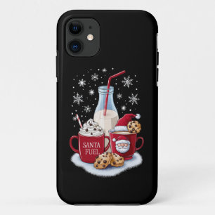 Santa Christmas Milk and Cookies Latte Family Xmas iPhone 11 Case