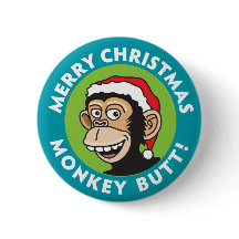 Santa Christmas Monkey