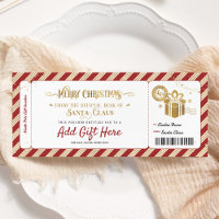 Santa Christmas North Pole Gift Voucher