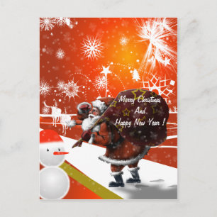 Santa Christmas Postcard