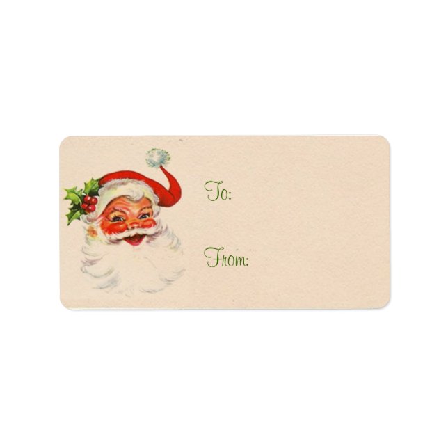Santa Christmas Present Labels (Front)