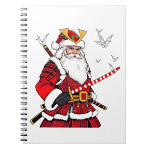 Santa Christmas Santa Claus Japanese Art Samurai Notebook