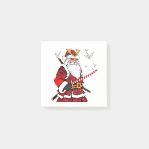 Santa Christmas Santa Claus Japanese Art Samurai Post-it Notes