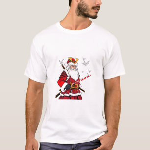 Santa Christmas Santa Claus Japanese Art Samurai T-Shirt