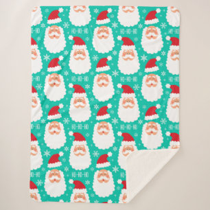 Santa Christmas Sherpa Blanket