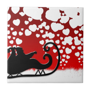 Santa Christmas Snowflake Winter Peace Destiny Ceramic Tile