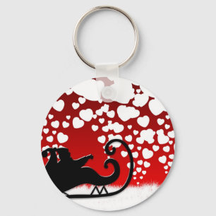 Santa Christmas Snowflake Winter Peace Destiny Key Ring
