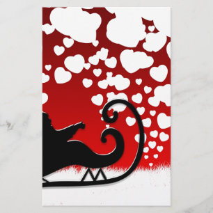 Santa Christmas Snowflake Winter Peace Destiny Stationery