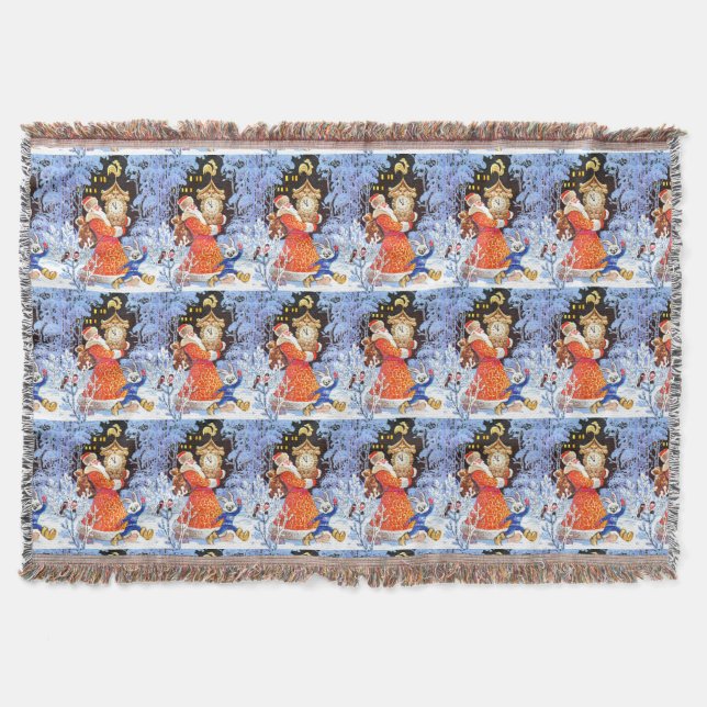 Santa Christmas Throw Blanket (Front)