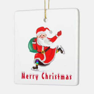 Santa Christmas Tree Ornament - Merry Christmas