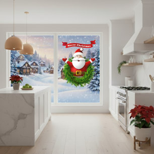 Santa Christmas Window Cling