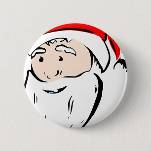 Santa Christmas Winter December Peace Love Destiny 6 Cm Round Badge
