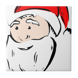 Santa Christmas Winter December Peace Love Destiny Ceramic Tile