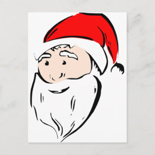 Santa Christmas Winter December Peace Love Destiny Holiday Postcard