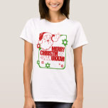 Santa Christmukkah T-Shirt<br><div class="desc">Holiday Humour T-shirts and Apparel Funny Holiday Gear: T-shirts,  Hoodies,  Stickers,  Buttons,  and gifts.</div>