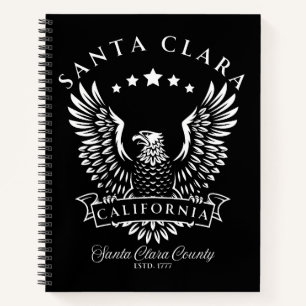 Santa Clara California Vintage Eagle Notebook