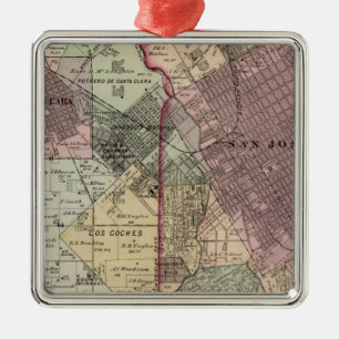 Santa Clara Co 5 Metal Ornament