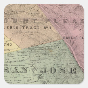 Santa Clara Co 6 Square Sticker