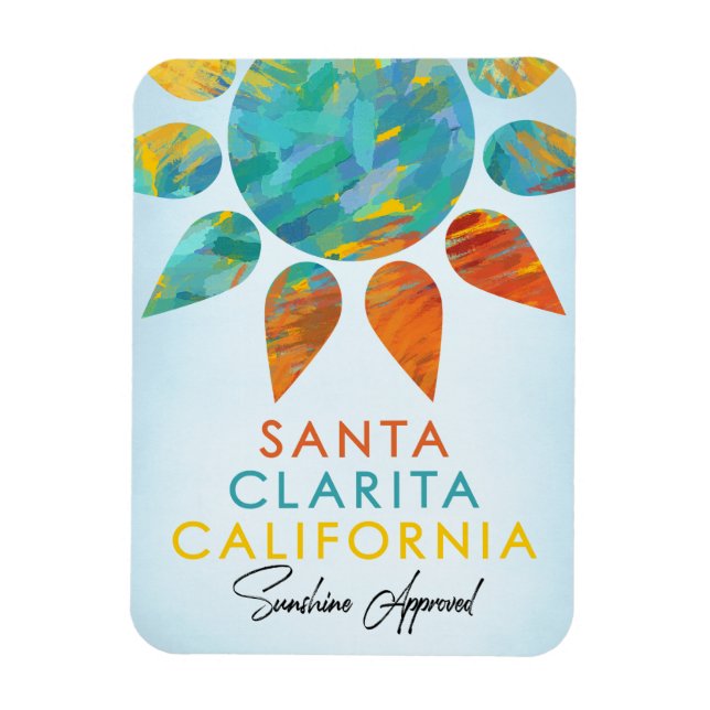 Santa Clarita California Sunshine Travel Magnet (Vertical)