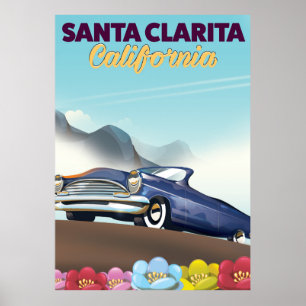 Santa Clarita, California travel poster