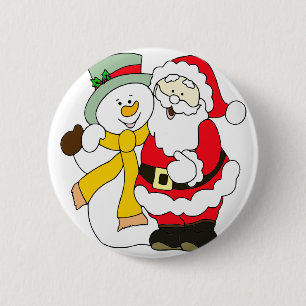 santa-claus 6 cm round badge