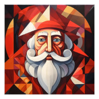 Santa Claus Abstract Art