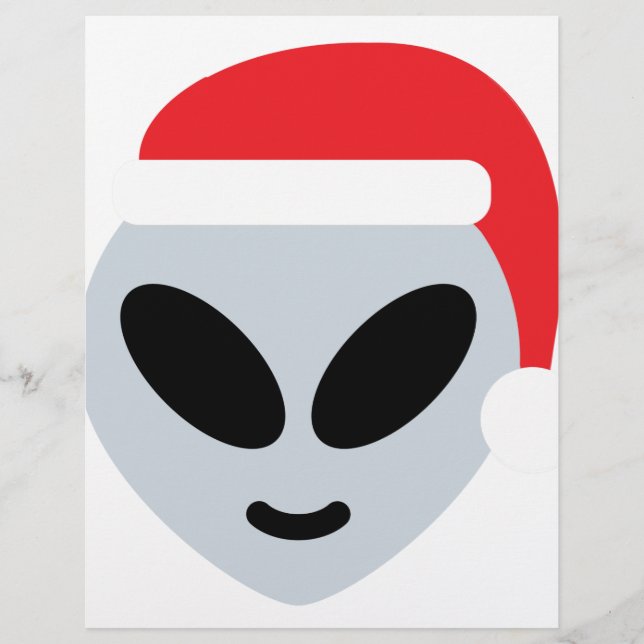 santa claus alien emoji (Front)