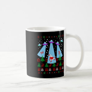 Santa Claus Alien Invasion Xmas Space Ufo Ugly Chr Coffee Mug