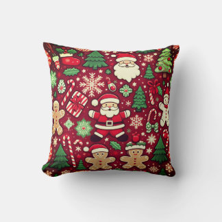 Santa Claus and Christmas ornament Cushion