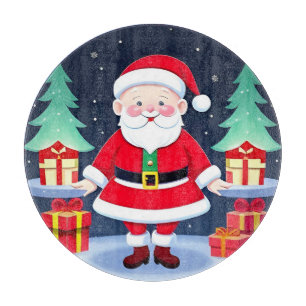 Santa Claus and Gifts Cutting Board