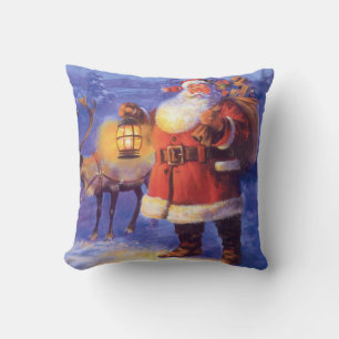 Santa Claus and his reindeer Cushion