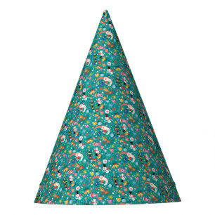 Santa Claus and Merry Friends Pattern Party Hat