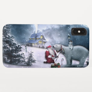 Santa Claus and Polar Bear iPhone XS Max Case