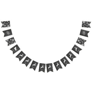 Santa Claus and Reindeer Bunting