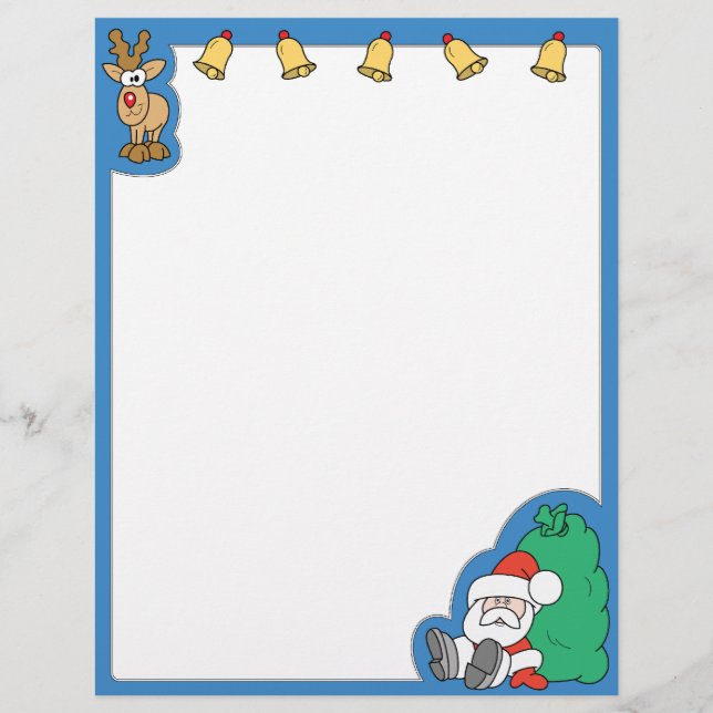 Santa Claus and Reindeer Christmas (Front)