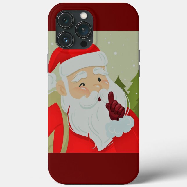 Santa Claus And Snowflakes Case-Mate iPhone Case (Back)