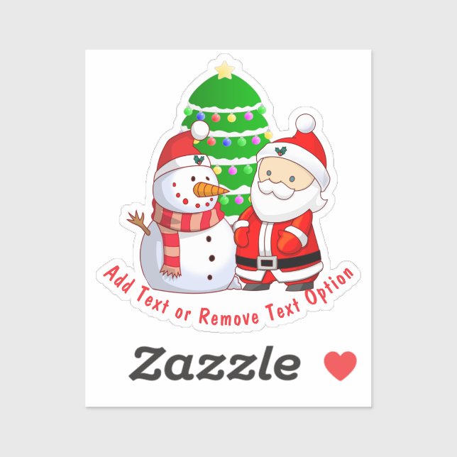 Santa Claus and Snowman Christmas (Sheet)