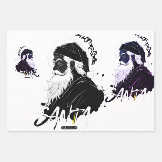 Santa Claus and the Magic of Christmas Wrapping Paper Sheet