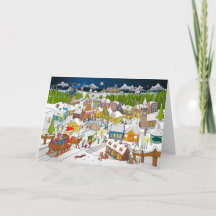 Santa Claus arivezes in the Santa Village