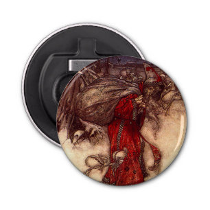 Santa Claus Arthur Rackham  Bottle Opener