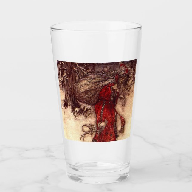 Santa Claus Arthur Rackham  Glass (Front)