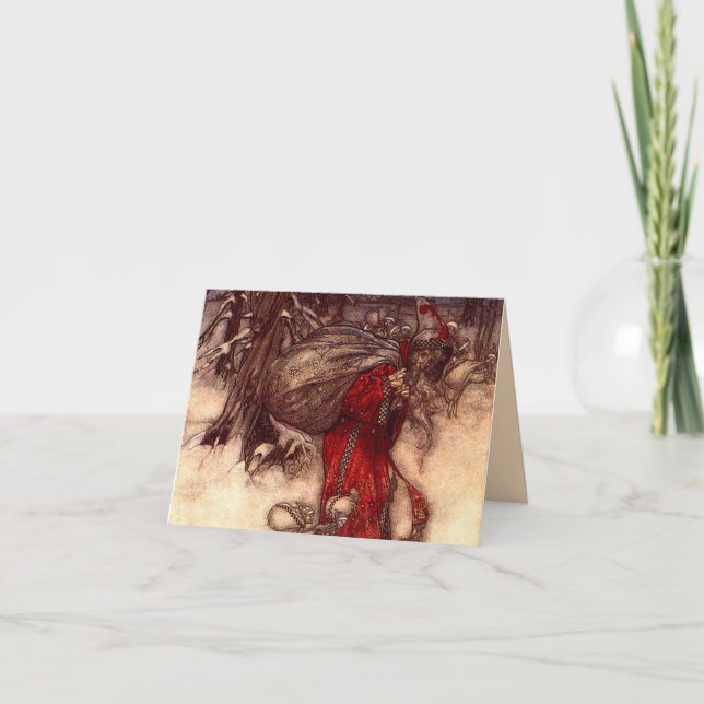 Santa Claus Arthur Rackham  Invitation (Front)