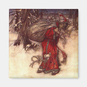 Santa Claus Arthur Rackham  Magnet