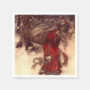 Santa Claus Arthur Rackham  Napkin