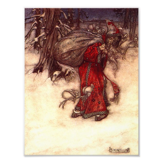 Santa Claus Arthur Rackham  Photo Print (Front)