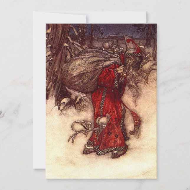 Santa Claus Arthur Rackham  Save The Date (Front)