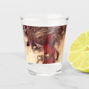 Santa Claus Arthur Rackham Shot Glass
