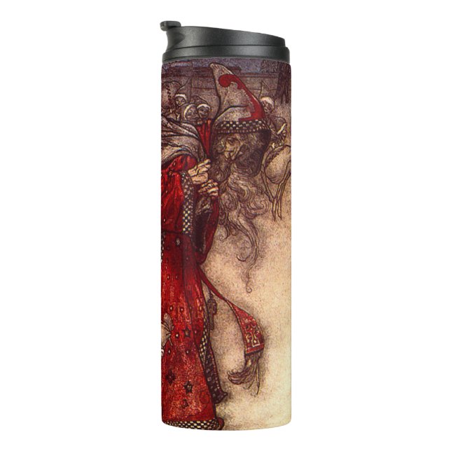 Santa Claus Arthur Rackham  Thermal Tumbler (Rotated Right)