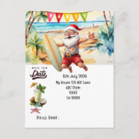 SANTA CLAUS at the Beach Save the date