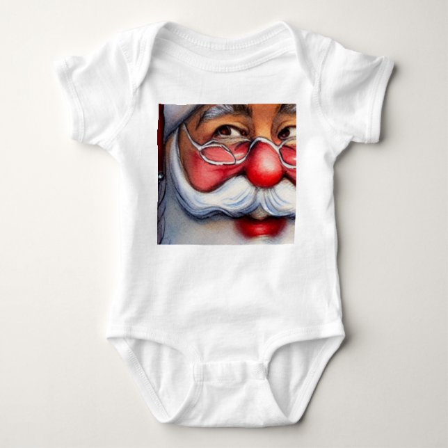 Santa Claus Baby Bodysuit (Front)